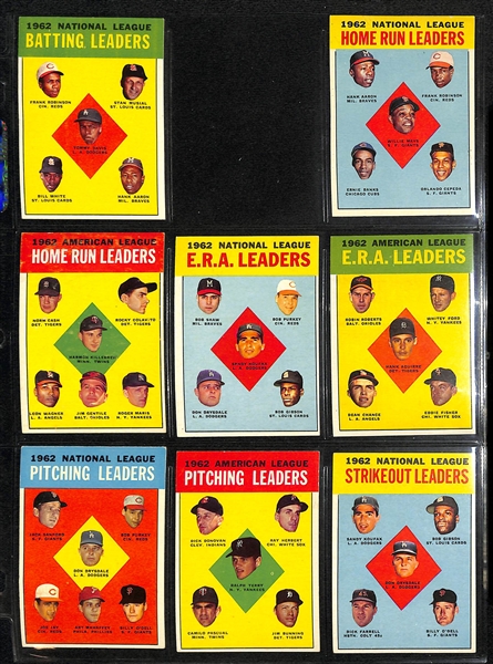 1963 Topps Baseball Partial Set - Includes of 543 of the 576 Cards in the Set w. Oliva Rookie Card & Yogi Berra (JSA Auction Letter)